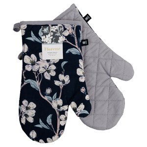 Kuchyňské bavlněné rukavice - chňapky FLORETTE růžová, 100% bavlna 19x30 cm Essex