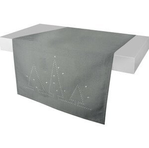 Ubrus - běhoun na stůl CELINE 40x140 cm, šedá, ESSEX