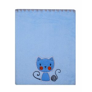 Dětská deka s aplikací ČIČI modrá 80x90 cm Mybesthome