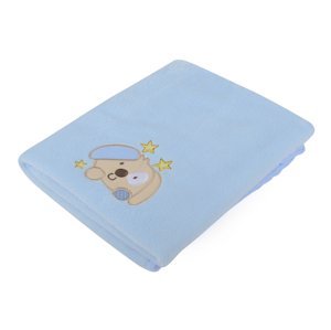 Dětská deka s aplikací DITA modrá 80x90 cm Mybesthome