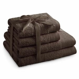 Set 100% bavlna AMARIS 2x ručník 50x100 cm a 2x osuška 70x140 cm, hnědá, 450 gr, Mybesthome