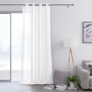 Dekorační záclona s kroužky VILETA bílá 140x250 cm (cena za 1 kus) MyBestHome