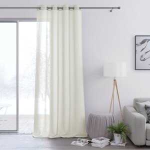 Dekorační záclona s kroužky VILETA krémová 140x250 cm (cena za 1 kus) MyBestHome