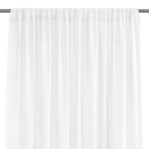 Dekorační krátká záclona s řasící páskou VILMA bílá 250x160 cm nebo 300x160 cm MyBestHome Rozměr: 250x160 cm