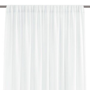 Dekorační krátká záclona s řasící páskou VILMA bílá 250x160 cm nebo 300x160 cm MyBestHome Rozměr: 300x160 cm
