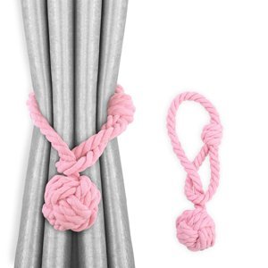 Dekorační ozdobná šňůra na závěsy DAFNE růžová Mybesthome Cena za 2 kusy v balení