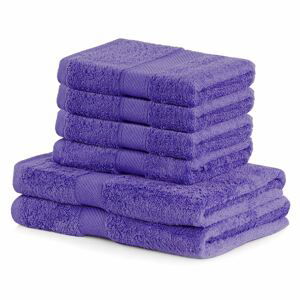 Set BAMBOO 4x ručník 50x100 cm a 2x osuška 70x140 cm, fialová, Mybesthome