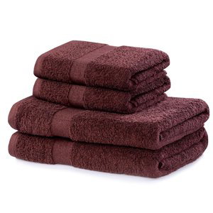 Set 100% bavlna CECIL 2x ručník 50x100 cm a 2x osuška 70x140 cm, hnědá, 525 gr, Mybesthome