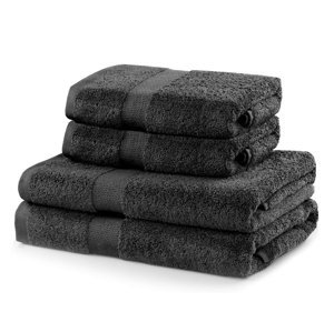 Set 100% bavlna CECIL 2x ručník 50x100 cm a 2x osuška 70x140 cm, tmavě šedá, 525 gr, Mybesthome