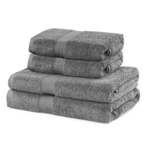 Set 100% bavlna CECIL 2x ručník 50x100 cm a 2x osuška 70x140 cm, stříbrná 525 gr, Mybesthome