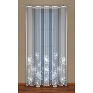 Dekorační žakárová záclona s řasící páskou LILIAN 250 bílá 200x250 cm MyBestHome