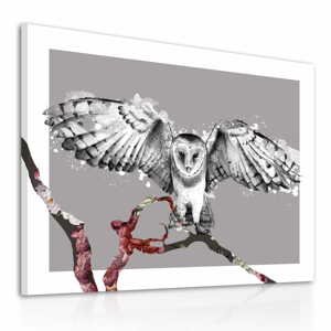 Obraz na plátně OWL A různé rozměry Ludesign ludesign obrazy: 80x60 cm
