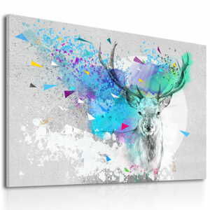 Obraz na plátně SCANDI DEER K různé rozměry Ludesign ludesign obrazy: 70x50 cm