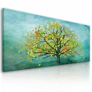 Obraz na plátně WOOD COLOR L různé rozměry Ludesign ludesign obrazy: 120x50 cm