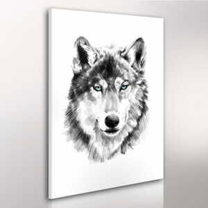 Obraz na plátně WOLF B různé rozměry Ludesign ludesign obrazy: 70x50 cm