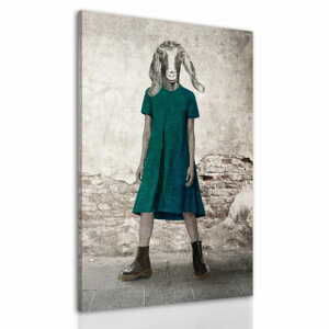 Obraz na plátně GOAT GIRL různé rozměry Ludesign ludesign obrazy: 70x50 cm
