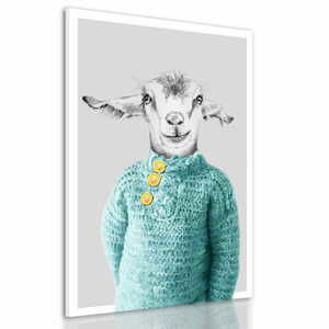 Obraz na plátně GOAT YOUNG BOY různé rozměry Ludesign ludesign obrazy: 100x70 cm