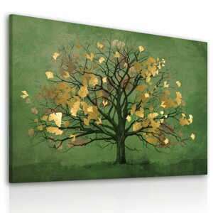 Obraz na plátně GOLDEN TREE různé rozměry Ludesign ludesign obrazy: 80x60 cm