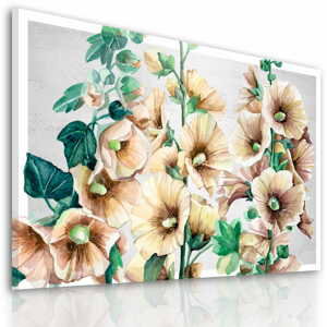 Obraz na plátně FLOWERS květy A různé rozměry Ludesign ludesign obrazy: 100x70 cm