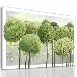 Obraz na plátně HORTENZIE zelené květy A různé rozměry Ludesign ludesign obrazy: 80x60 cm
