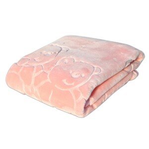 Dětská deka MARIBEL růžová 80x110 cm typu španělské deky Mybesthome