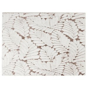 Kusový vzorovaný koberec PRESTIGE béžový 80x150 cm vzor listy Multidecor