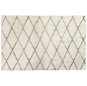 Kusový vzorovaný koberec PRESTIGE béžový 80x150 cm geometrický vzor Multidecor