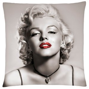 Polštář Marilyn Monroe 03 Mybesthome 40x40 cm Varianta: Povlak na polštář s antialergickou prošívanou výplní, 40x40 cm