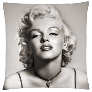 Polštář Marilyn Monroe 04 Mybesthome 40x40 cm Varianta: Povlak na polštář s antialergickou prošívanou výplní, 40x40 cm