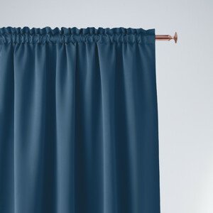 Dekorační závěs s řasící páskou COMO tmavě modrá 140x250 cm (cena za 1 kus) MyBestHome