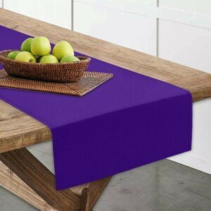Ubrus - běhoun na stůl MANUEL fialová více rozměrů Mybesthome Rozměr: 40x120 cm