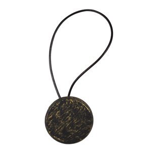 Dekorační ozdobná spona na závěsy s magnetem DORKA černá/zlatá Ø 6 cm Mybesthome