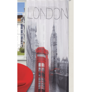 Dekorační záclona s kroužky LONDON II. 140x245 cm (cena za 1 kus) MyBestHome
