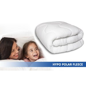 Prošívaná antialergická celoroční přikrývka HYPO POLAR FLEECE bílá 140x200 cm MyBestHome