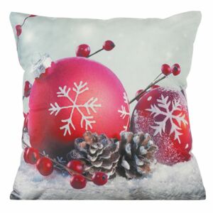 Polštář CHRISTMAS BALLS 40x40cm Mybesthome Varianta: Povlak na polštář s antialergickou prošívanou výplní, 40x40 cm