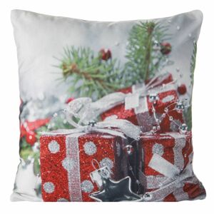 Polštář CHRISTMAS GIFT 40x40 cm Mybesthome Varianta: Povlak na polštář s antialergickou prošívanou výplní, 40x40 cm