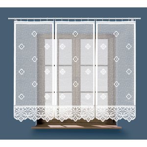 Panelová dekorační záclona na žabky SOFIA, bílá, šířka 60 cm výška od 120 cm do 160 cm (cena za 1 kus panelu) MyBestHome Rozměr: 60x160 cm