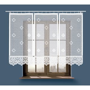 Panelová dekorační záclona SOFIA, bílá, šířka 60 cm výška od 120 cm do 160 cm (cena za 1 kus panelu) MyBestHome Rozměr: 60x140 cm