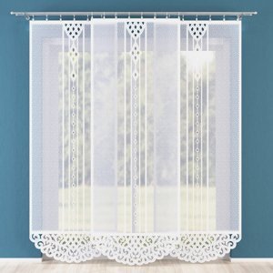 Panelová dekorační záclona na žabky MAJA LONG, bílá, šířka 90 cm výška 230 cm nebo 250 cm (cena za 1 kus panelu) MyBestHome Rozměr: 90x250 cm
