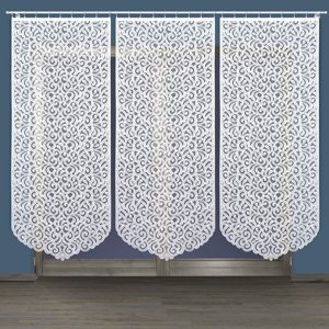 Panelová dekorační záclona ANIKA LONG, bílá, šířka 90 cm výška 230 cm (cena za 1 kus panelu) MyBestHome