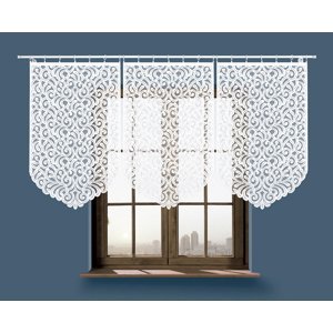 Panelová dekorační záclona ANIKA, bílá, šířka 75 cm výška od 120 cm do 160 cm (cena za 1 kus panelu) MyBestHome Rozměr: 75x120 cm