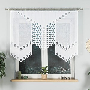 Dekorační oblouková krátká záclona DIASKIA 160 bílá 160x120 cm MyBestHome