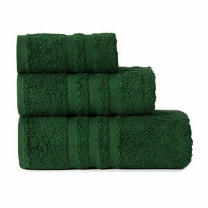 Bavlněný froté ručník s proužky MODERN 50x90 cm zelená 450 gr Mybesthome