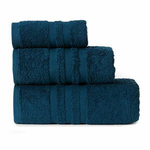 Bavlněný froté ručník s proužky MODERN 50x90 cm modrá 450 gr Mybesthome