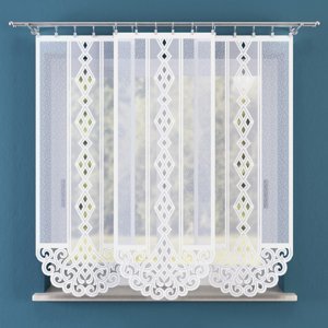 Panelová dekorační záclona WIOLA, bílá, šířka 60 cm výška od 120 cm do 160 cm (cena za 1 kus panelu) MyBestHome Rozměr: 60x160 cm