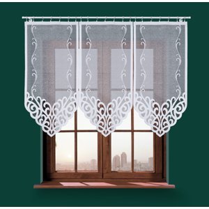 Panelová dekorační záclona ARUN, bílá, šířka 60 cm výška od 120 cm do 160 cm (cena za 1 kus panelu) MyBestHome Rozměr: 60x120 cm
