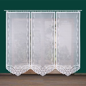 Panelová dekorační záclona na žabky ARUN LONG, bílá, šířka 90 cm výška 250 cm (cena za 1 kus panelu) MyBestHome