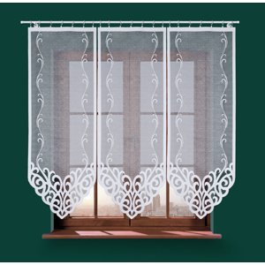 Panelová dekorační záclona ARUN, bílá, šířka 60 cm výška od 120 cm do 160 cm (cena za 1 kus panelu) MyBestHome Rozměr: 60x160 cm
