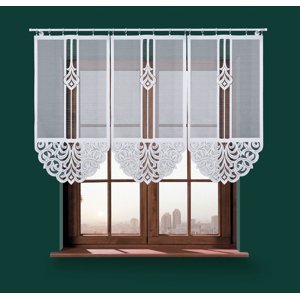 Panelová dekorační záclona ZURIEL, bílá, šířka 60 cm výška od 120 cm do 160 cm (cena za 1 kus panelu) MyBestHome Rozměr: 60x120 cm