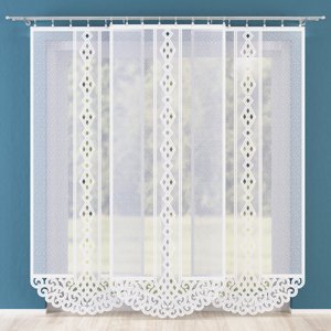 Panelová dekorační záclona WIOLA LONG, bílá, šířka 90 cm výška 230 cm nebo 250 cm (cena za 1 kus panelu) MyBestHome Rozměr: 90x230 cm